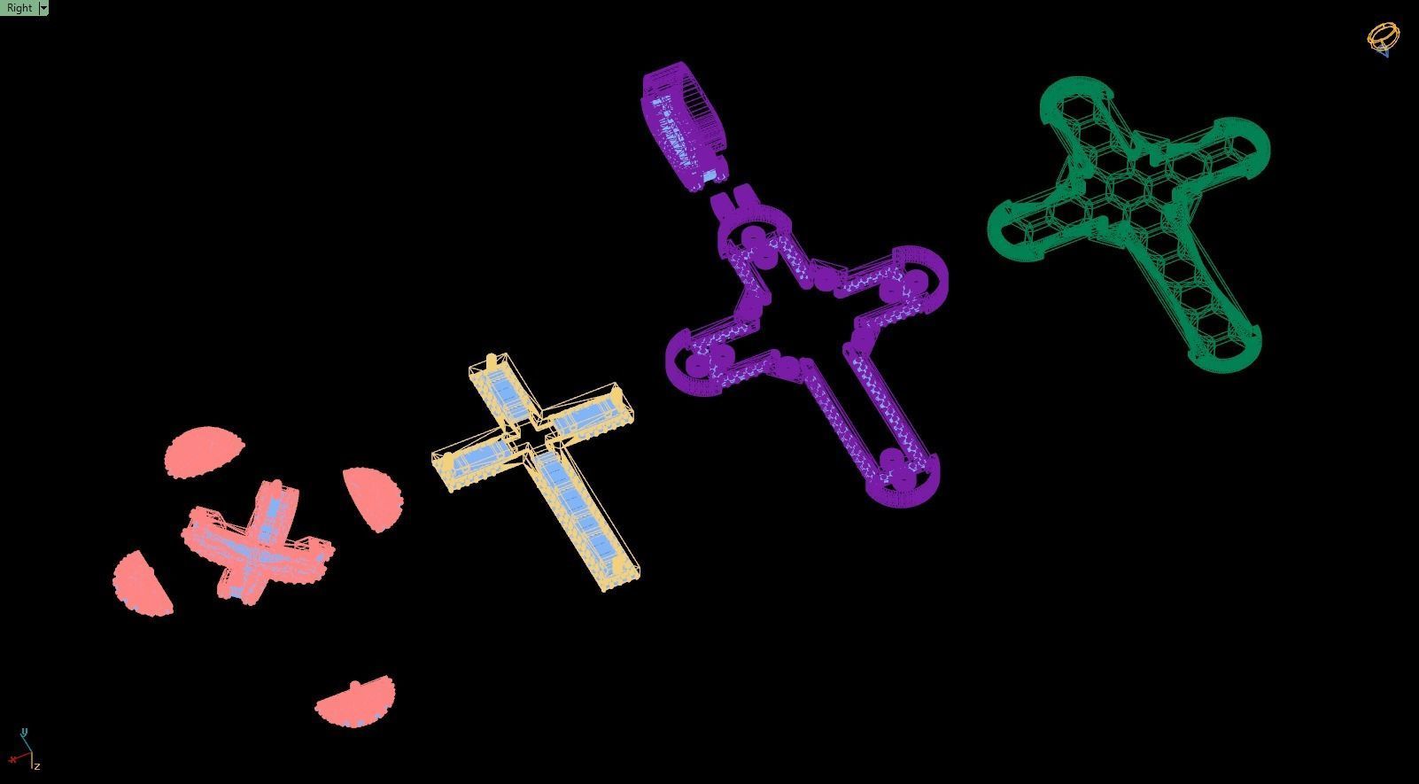 Custom Cross Diamond Pendant - Crucifixion Cross Necklace 3D print model_20