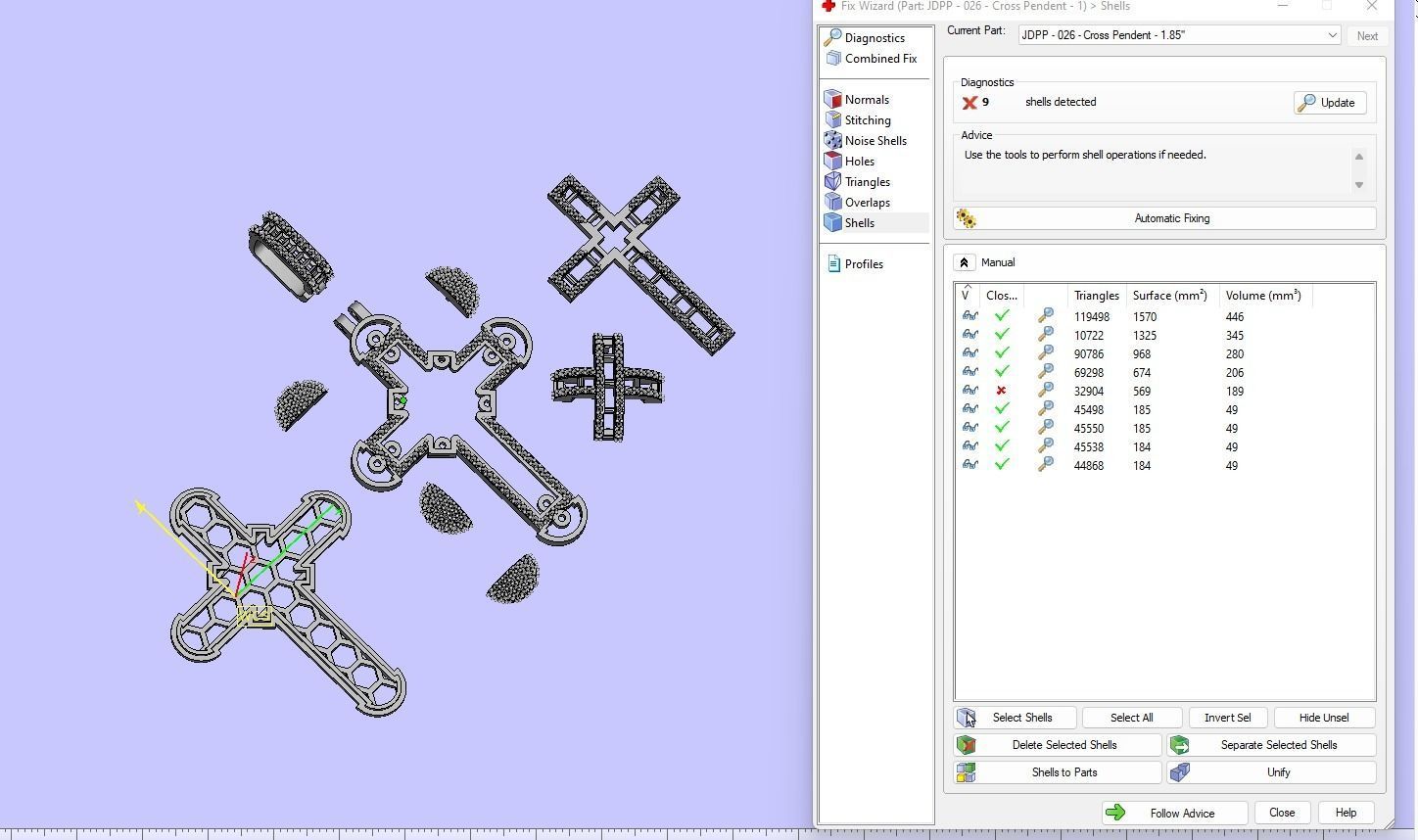 Custom Cross Diamond Pendant - Crucifixion Cross Necklace 3D print model_22