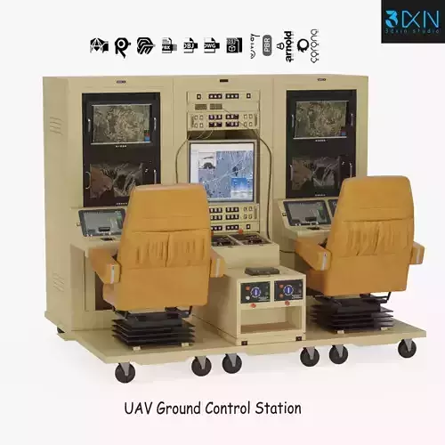 UAV Ground Control Station 3D model