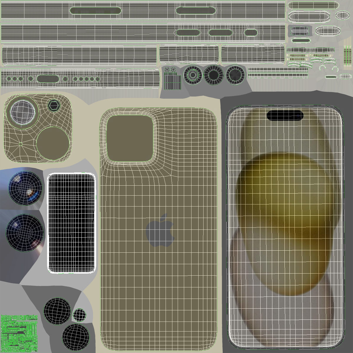 Apple iPhone 15 Plus All colors 3D model_28