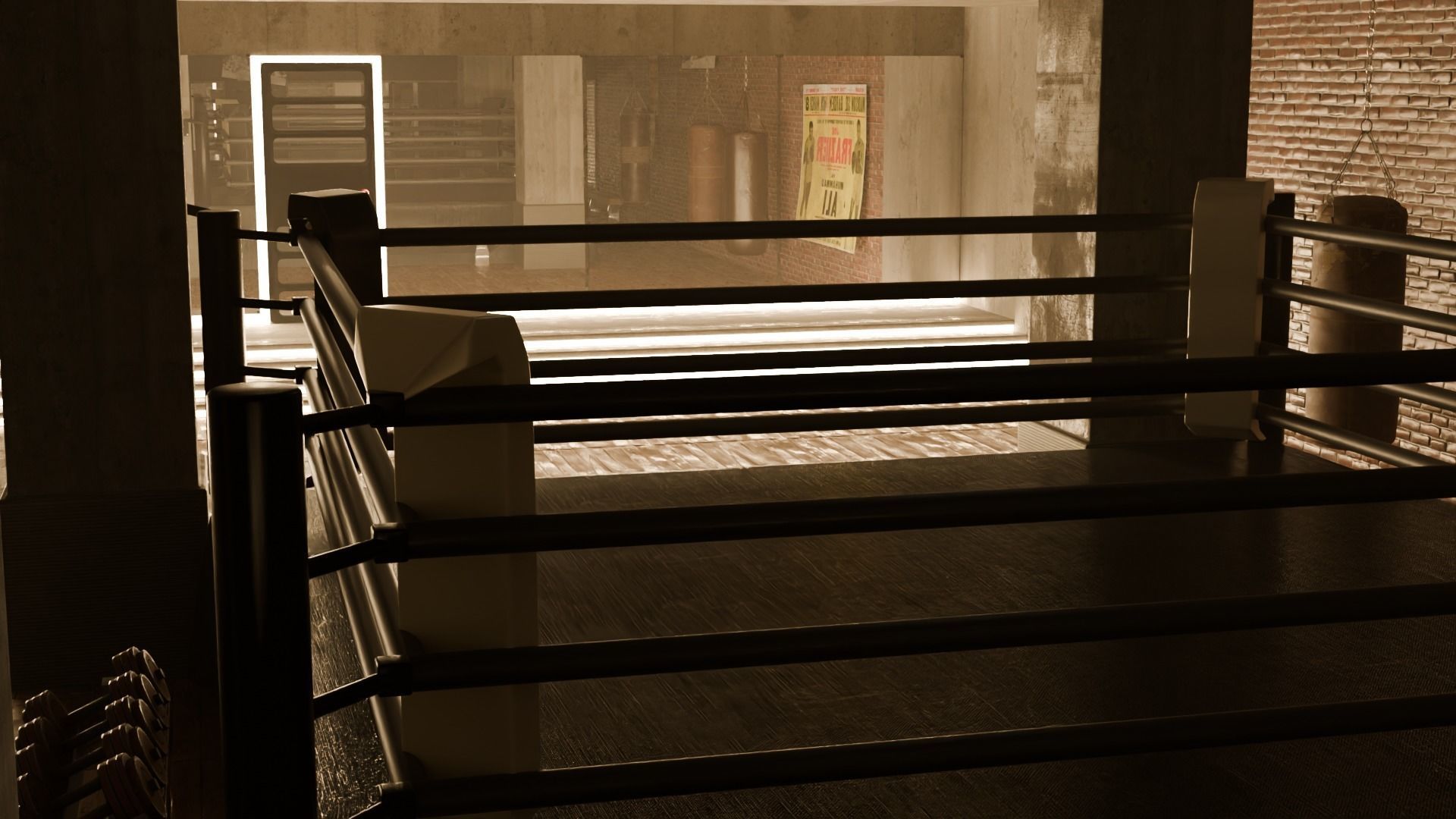 Boxing club 3D model_3