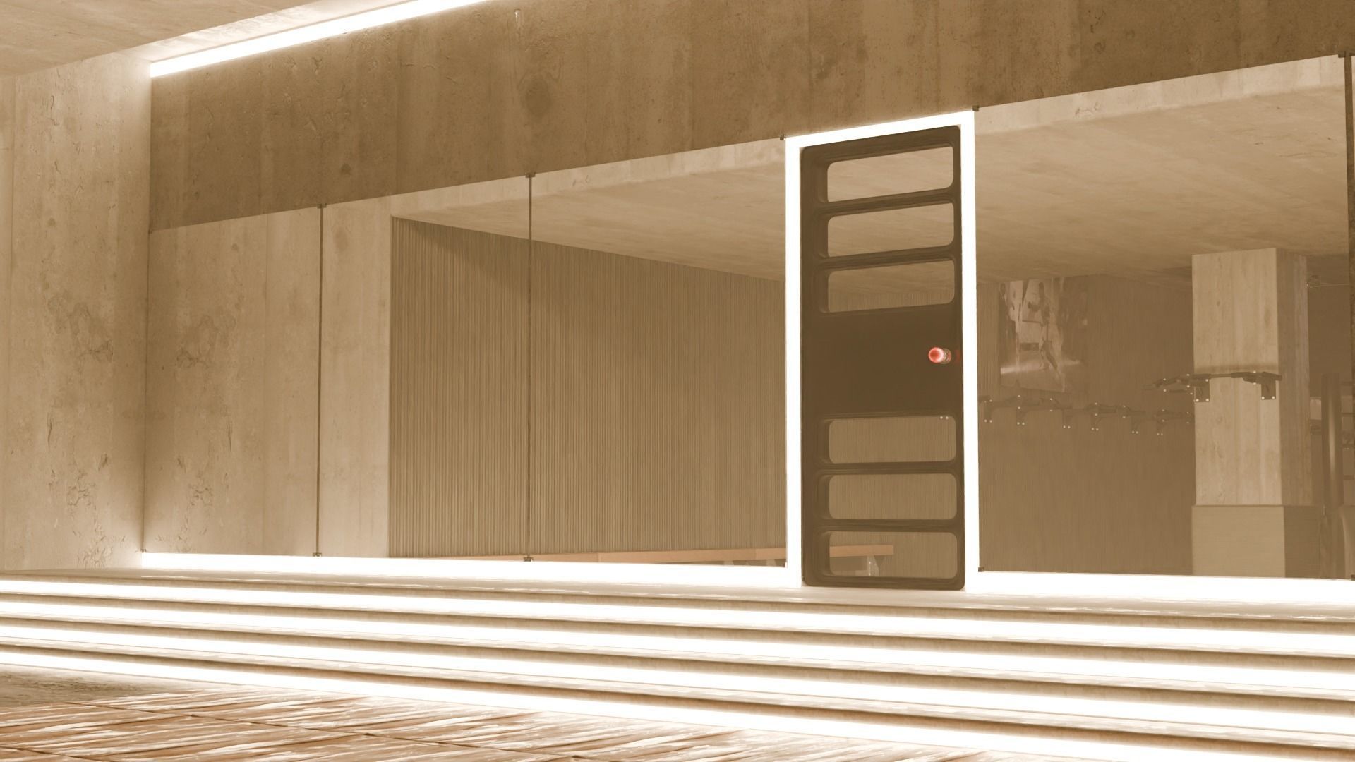 Boxing club 3D model_7