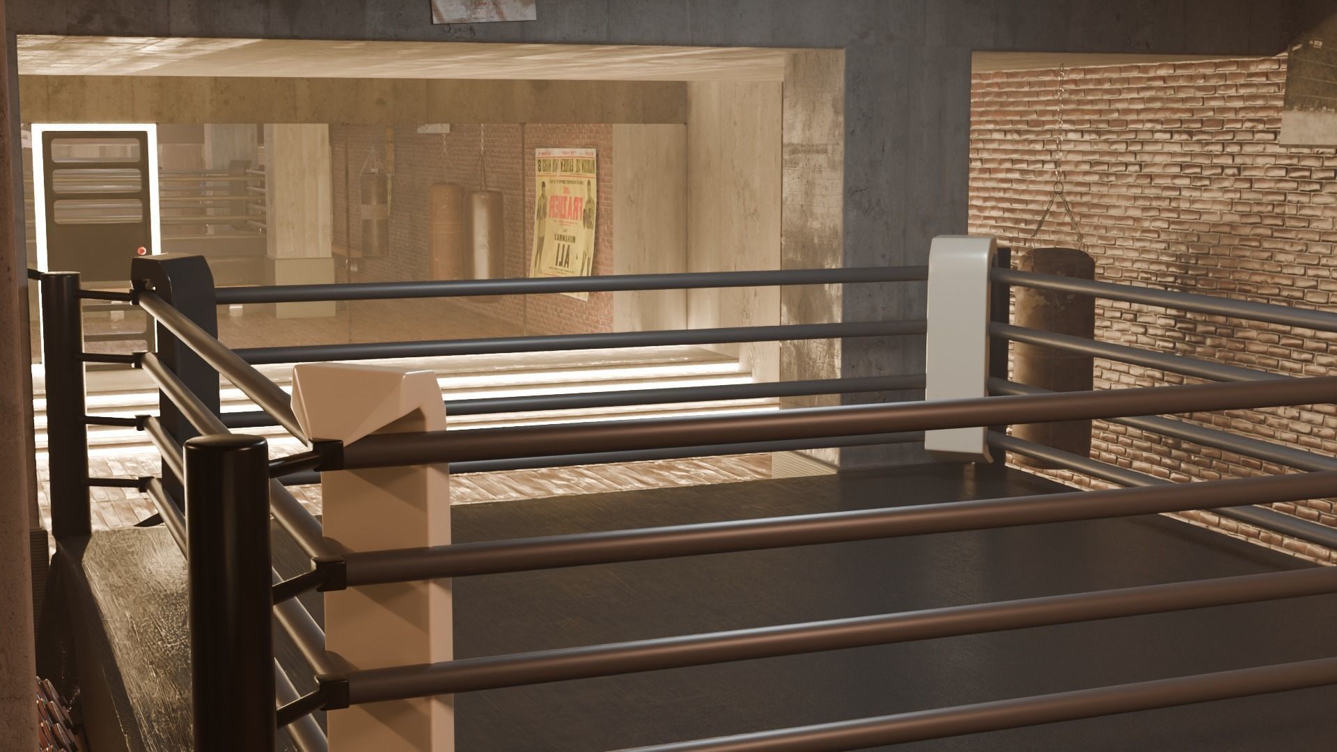 Boxing club 3D model_5