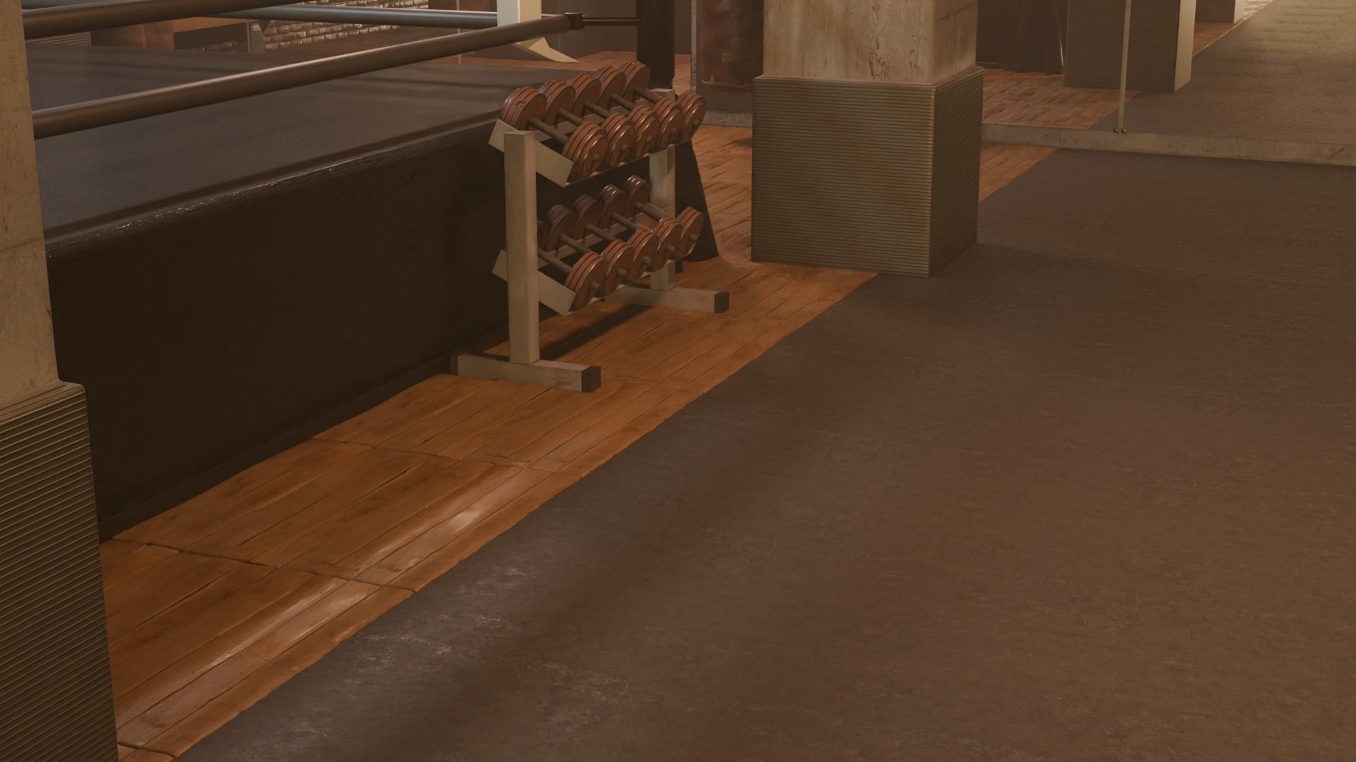 Boxing club 3D model_6