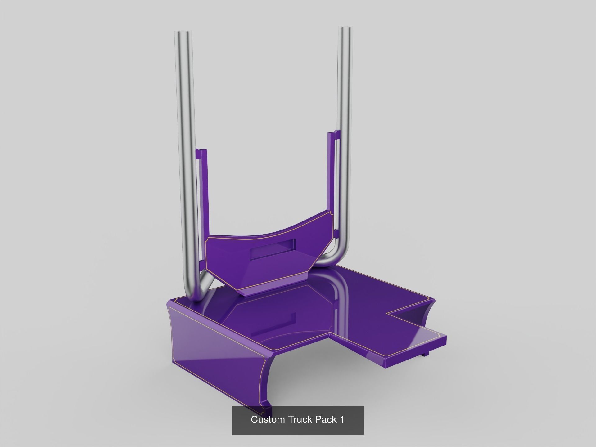 Back Cab Plate Pack 2 3D Model Collection_3