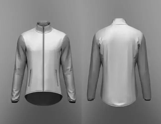 Male Cycling Jacket 3D Model