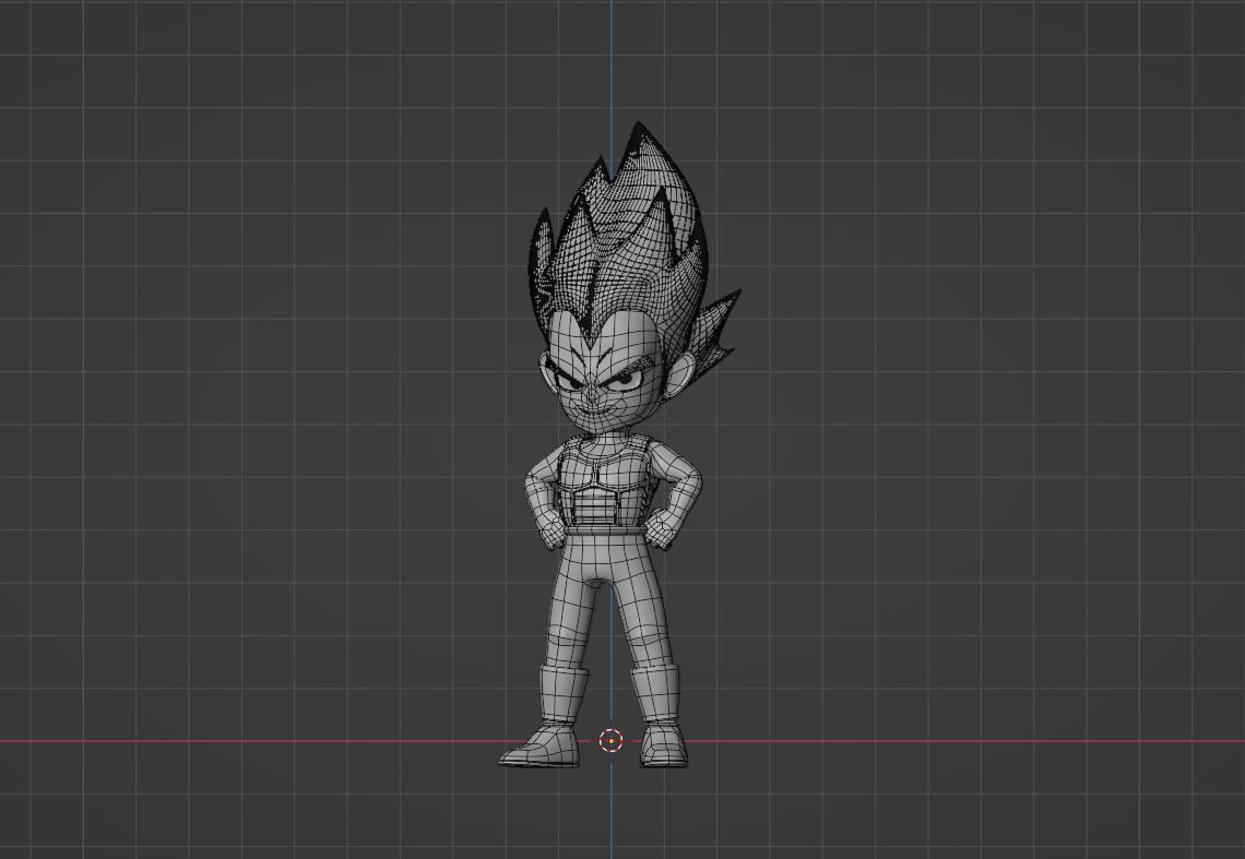Vegeta Mini - Dragonball Daima 3D model_11