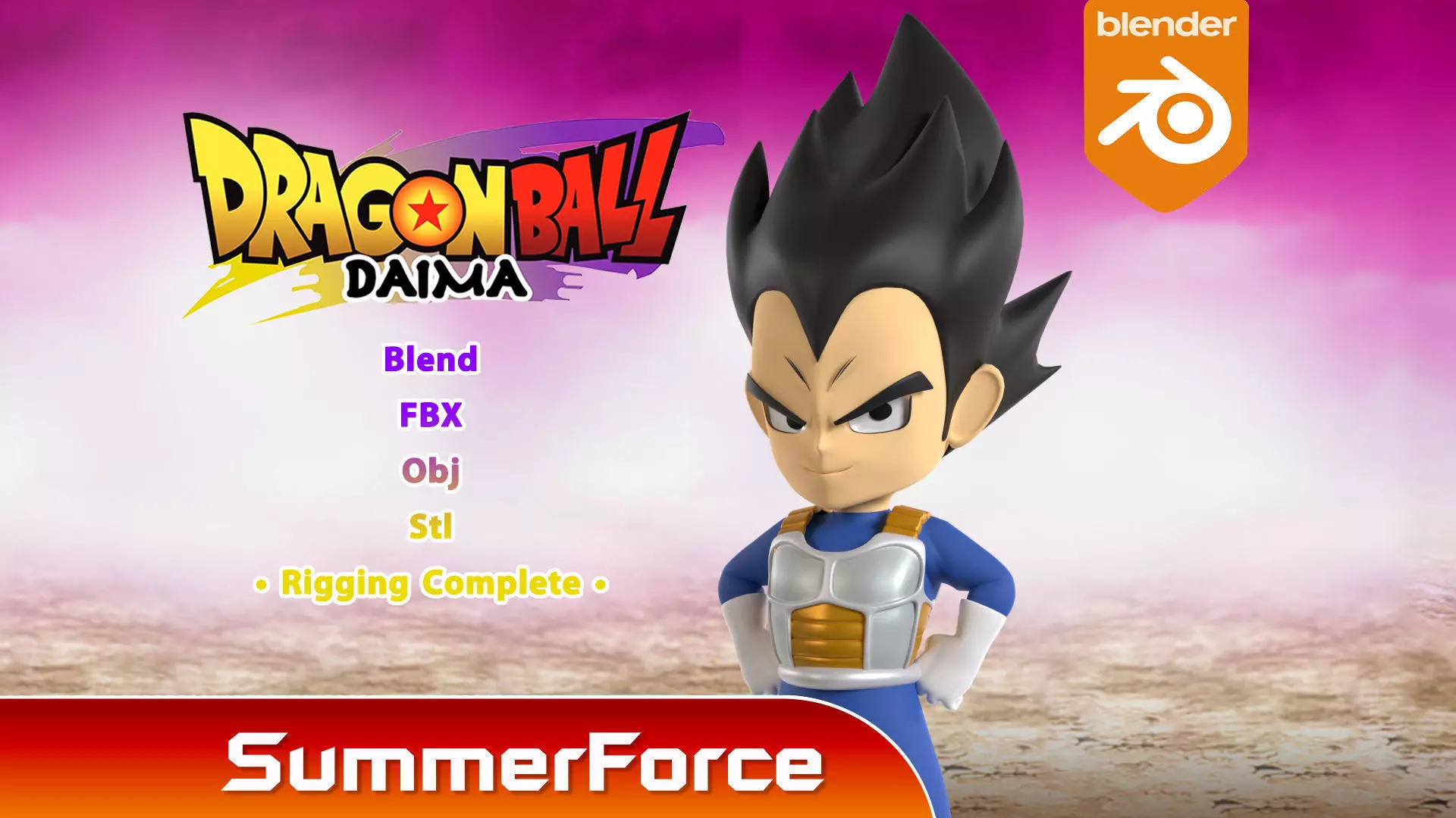 Vegeta Mini - Dragonball Daima 3D model_0