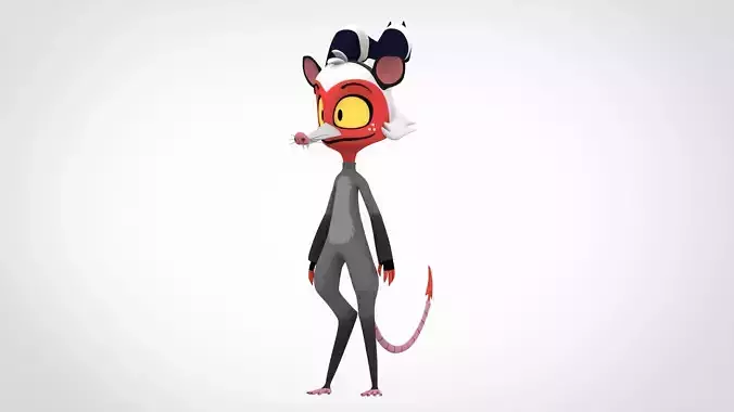Moxxie Opossum 3D model