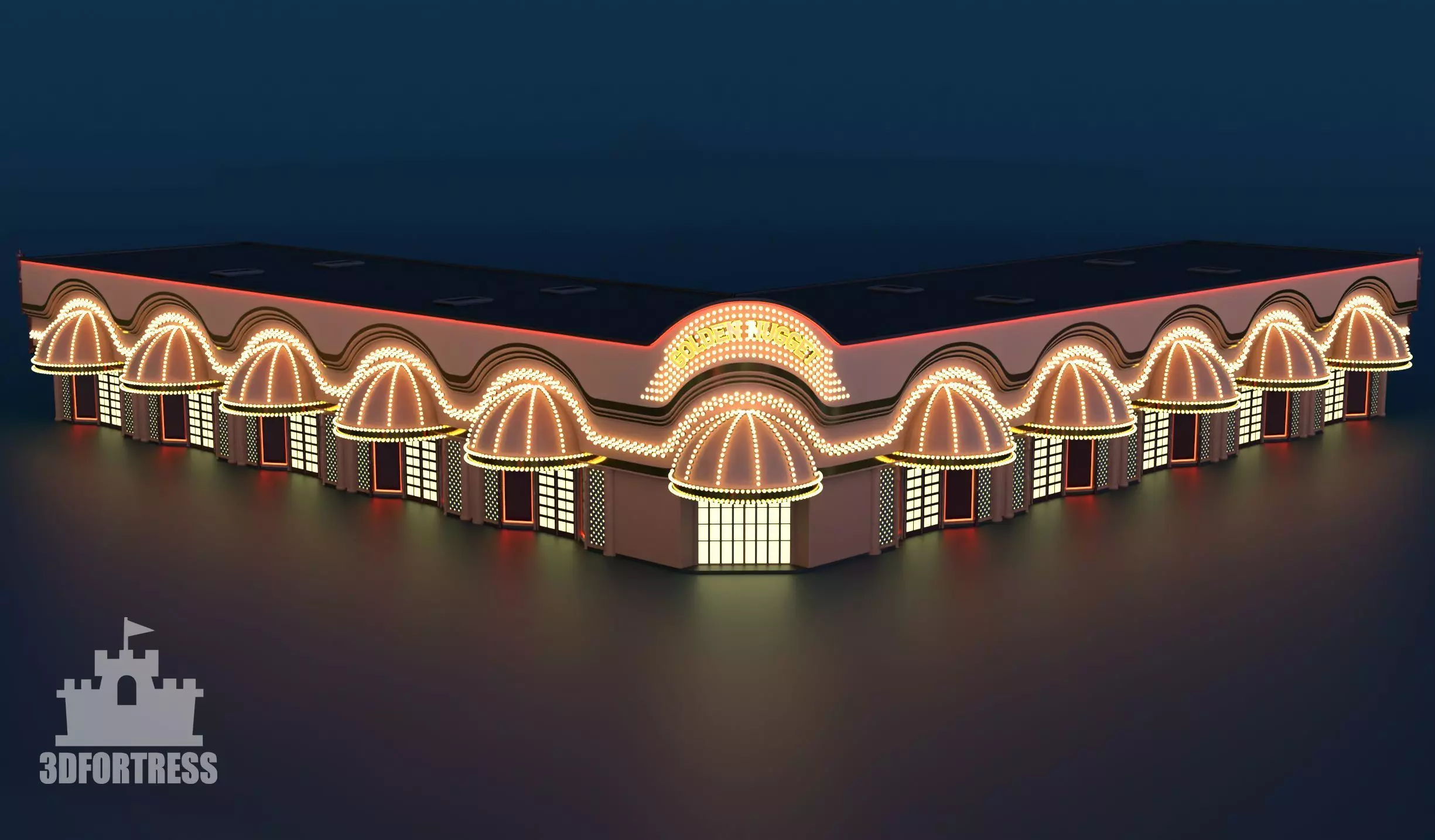 Casino-Golden 3D print model_0