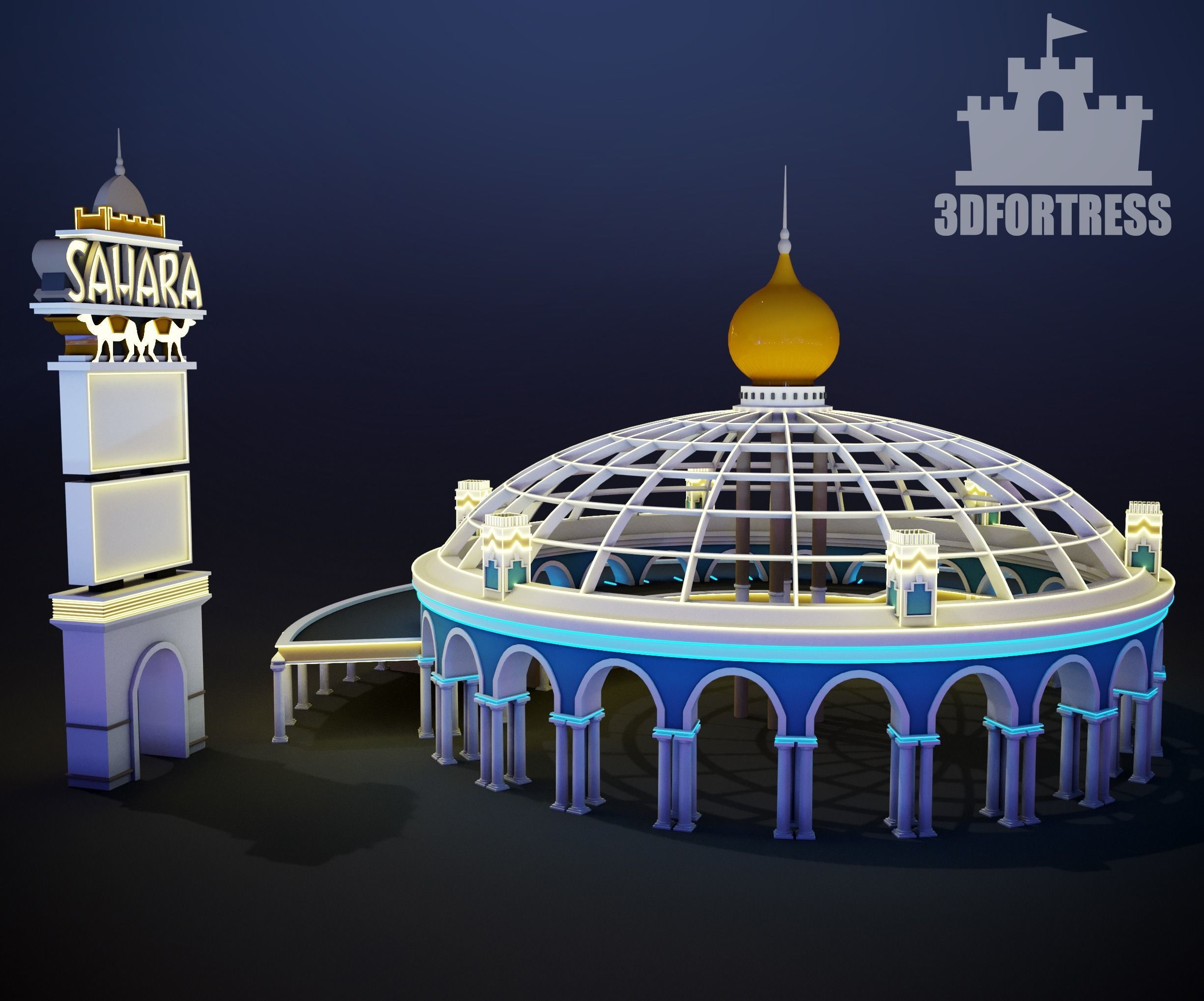 Casino Sahara 3D print model_2