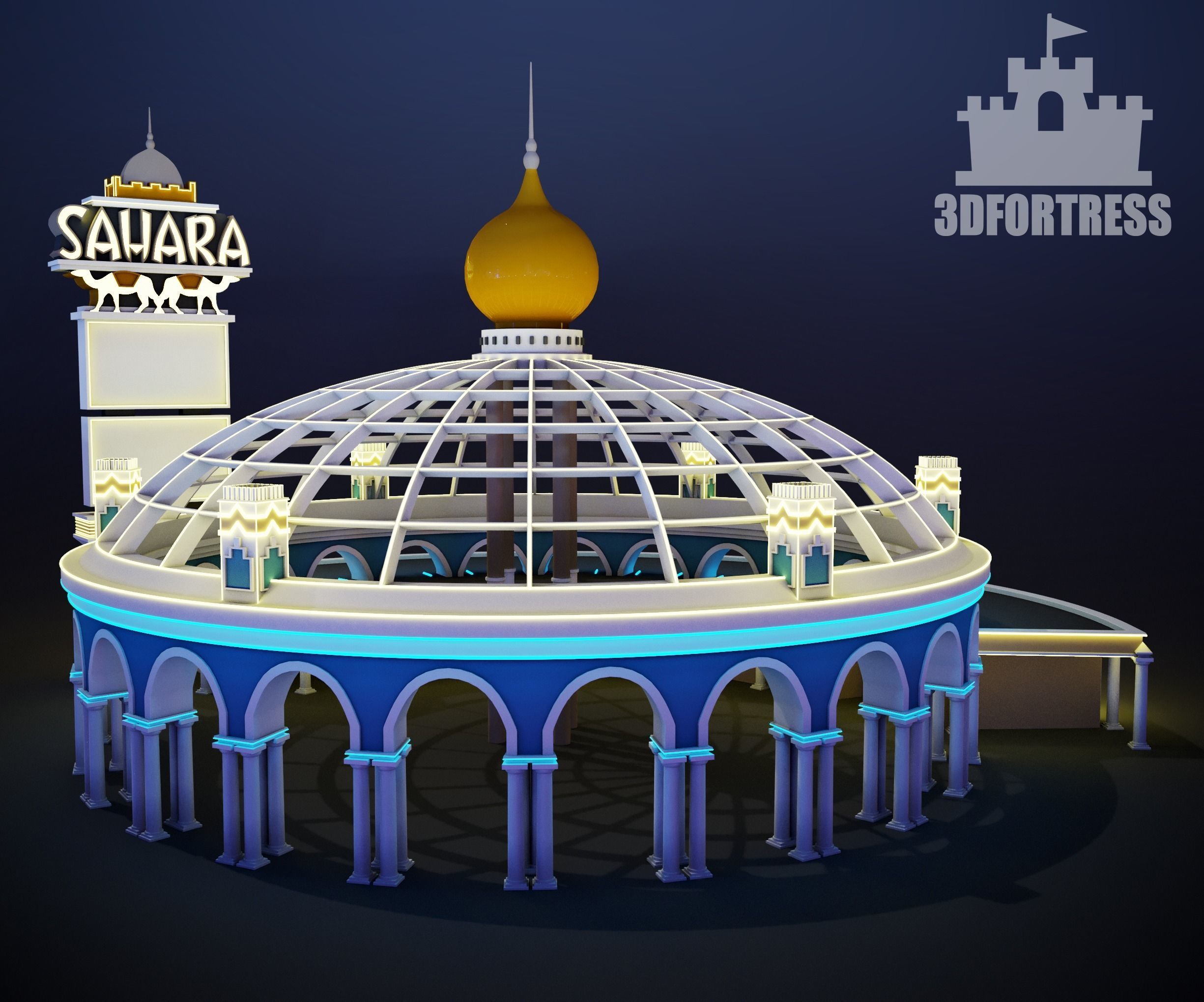 Casino Sahara 3D print model_1