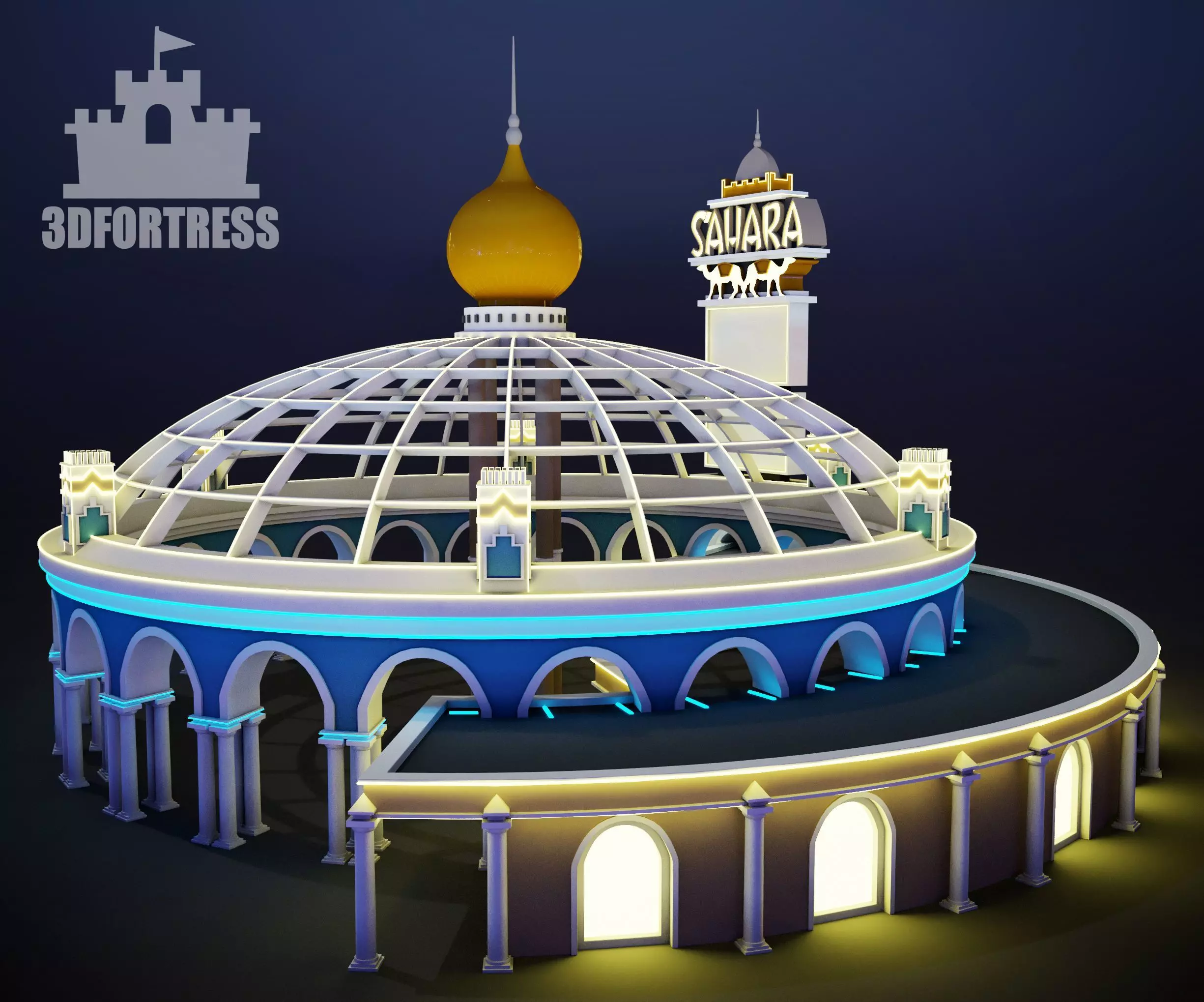 Casino Sahara 3D print model_0