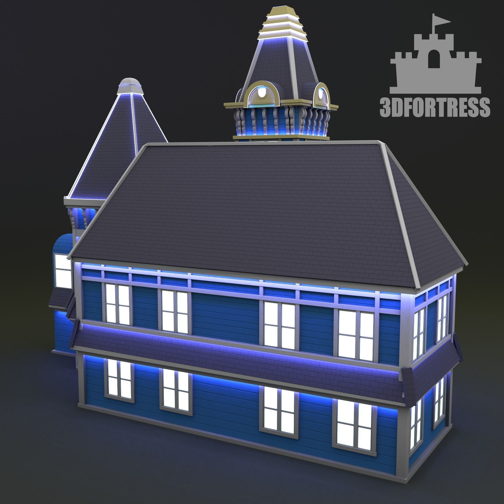 Casino Royale Hotel Stock 3D print model_2