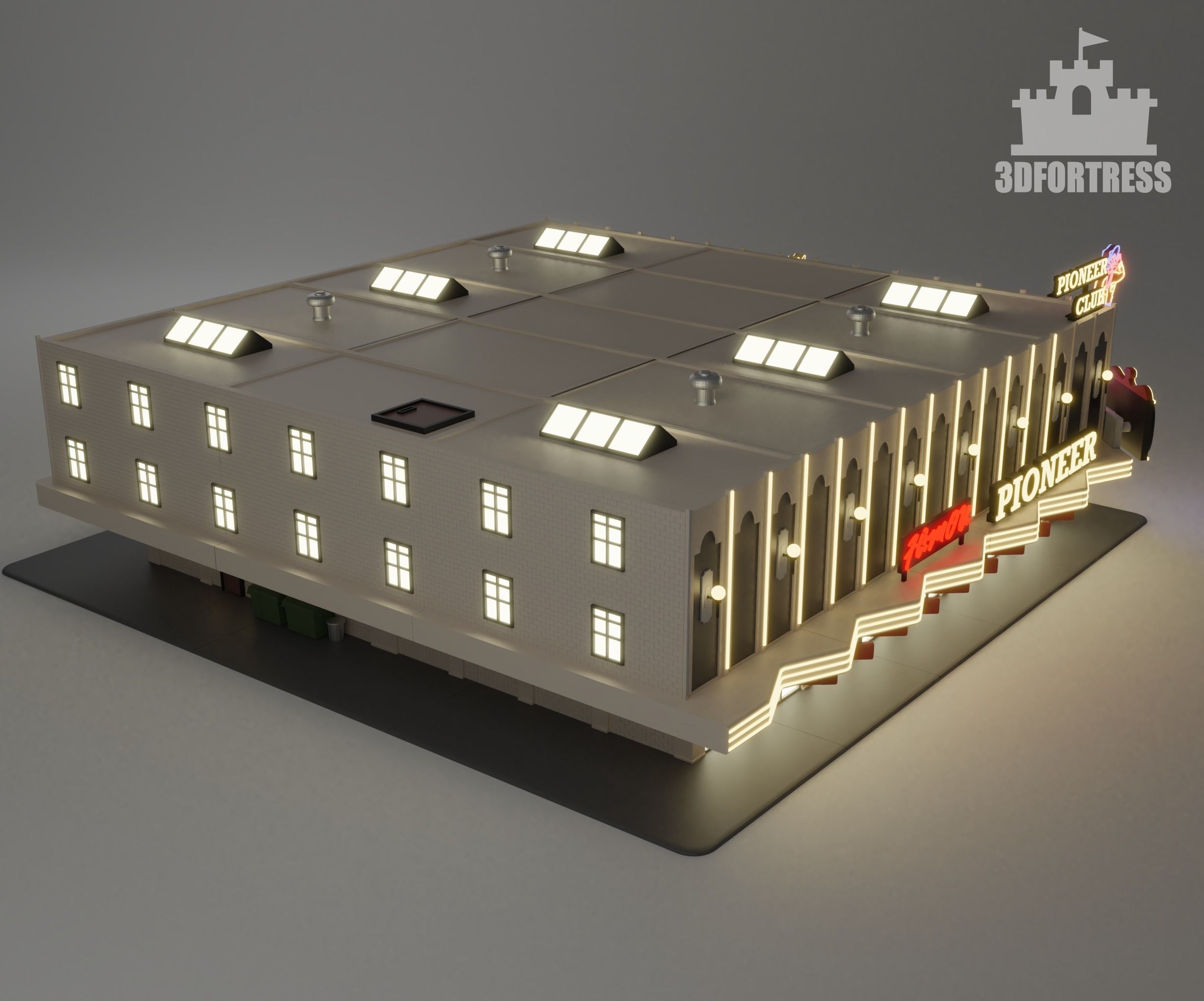 Casino Pioner 3D print model_2