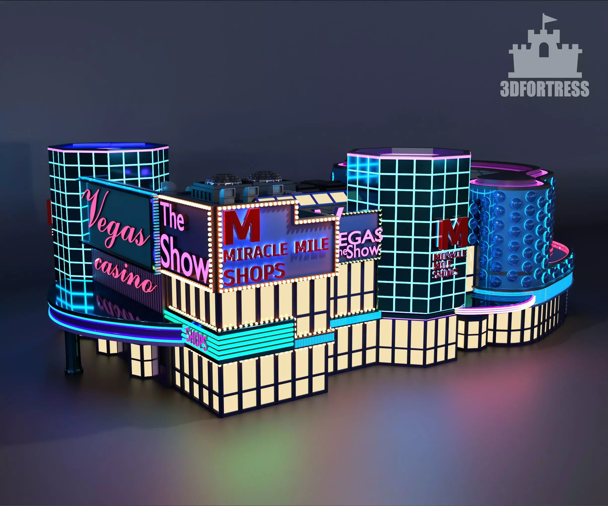 Casino Miracle mile 3D print model_0
