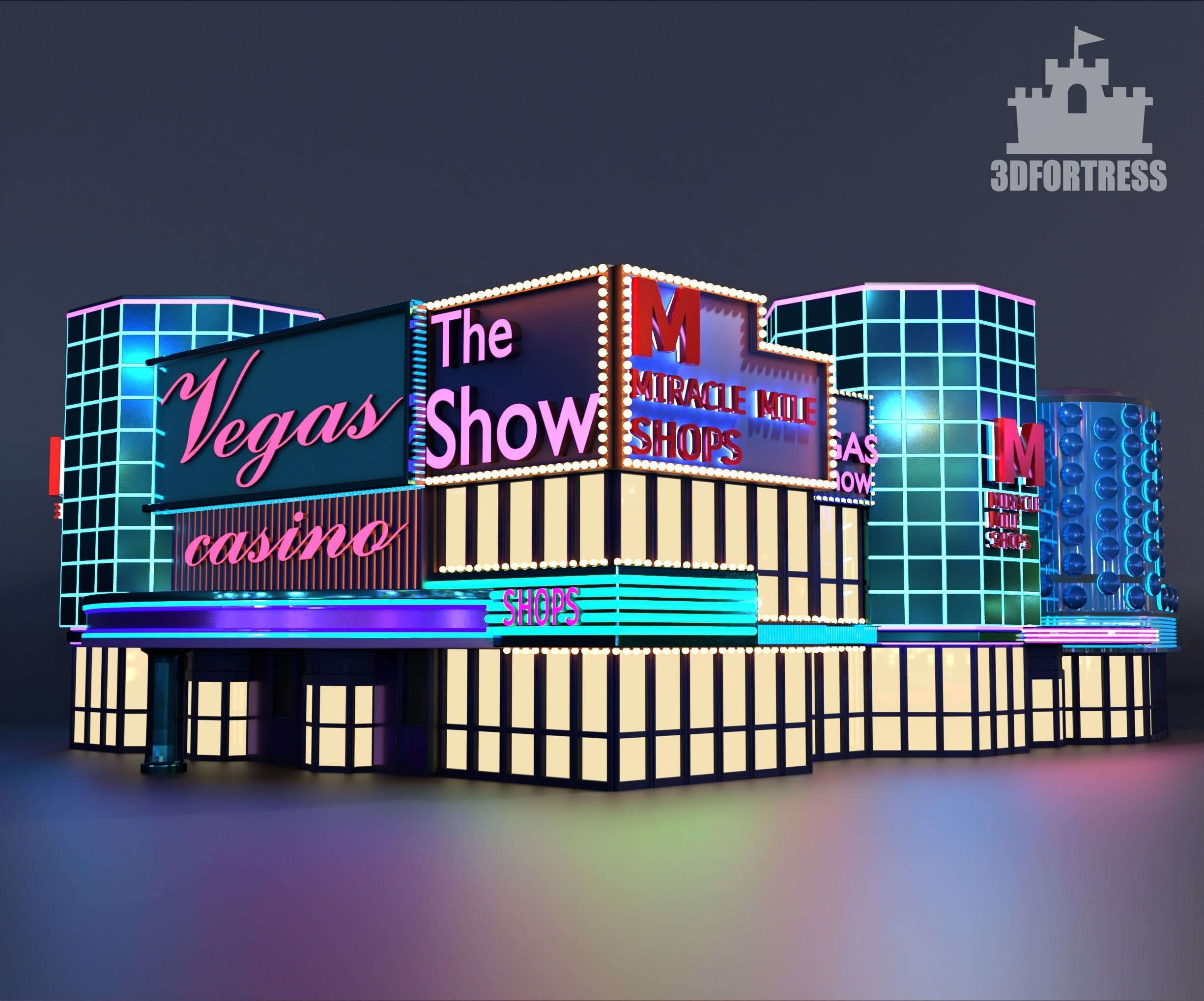Casino Miracle mile 3D print model_1