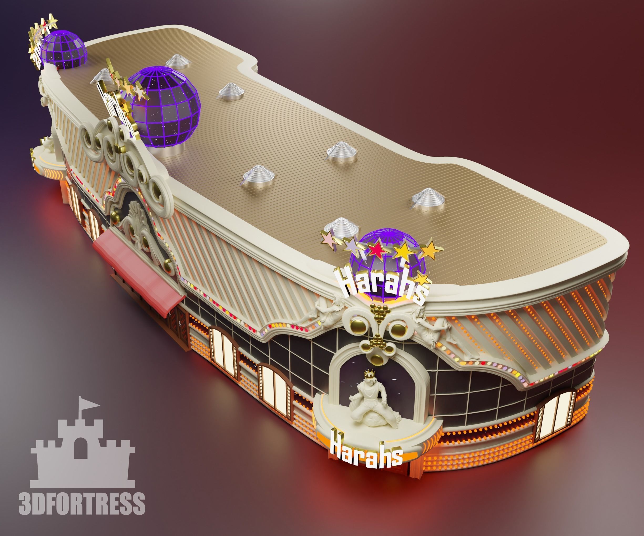 Casino Harahs 3D print model_2