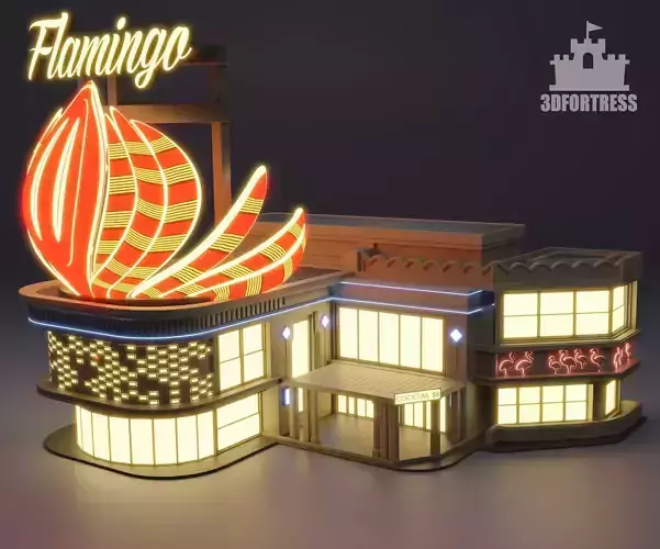 Casino Flamingo 3D print model
