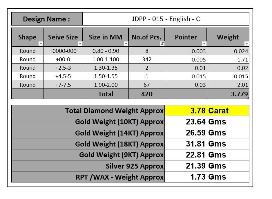 Custom Cursive Initial C Letter Diamond Pendant A to Z Alphabet 3D print model_19
