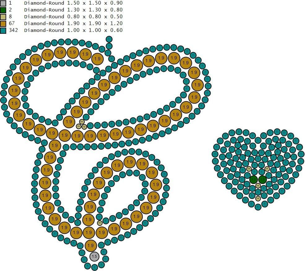 Custom Cursive Initial C Letter Diamond Pendant A to Z Alphabet 3D print model_20