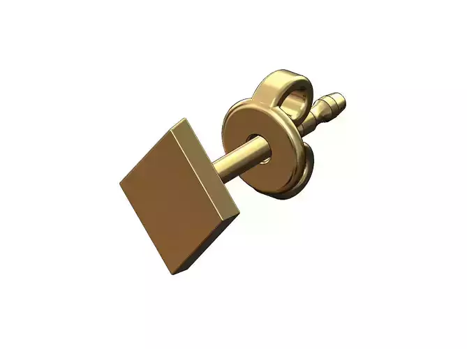 Diamond poker playing cards stud earring