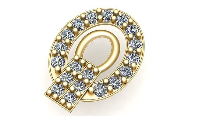 Stylish Ovel Pendant 3d Printable Model 3D print model