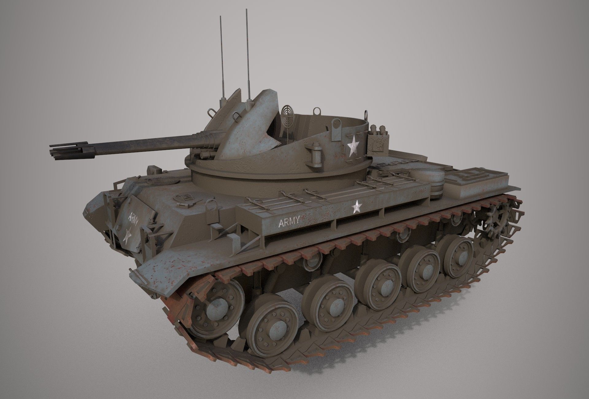 Army Tank 3D model_1