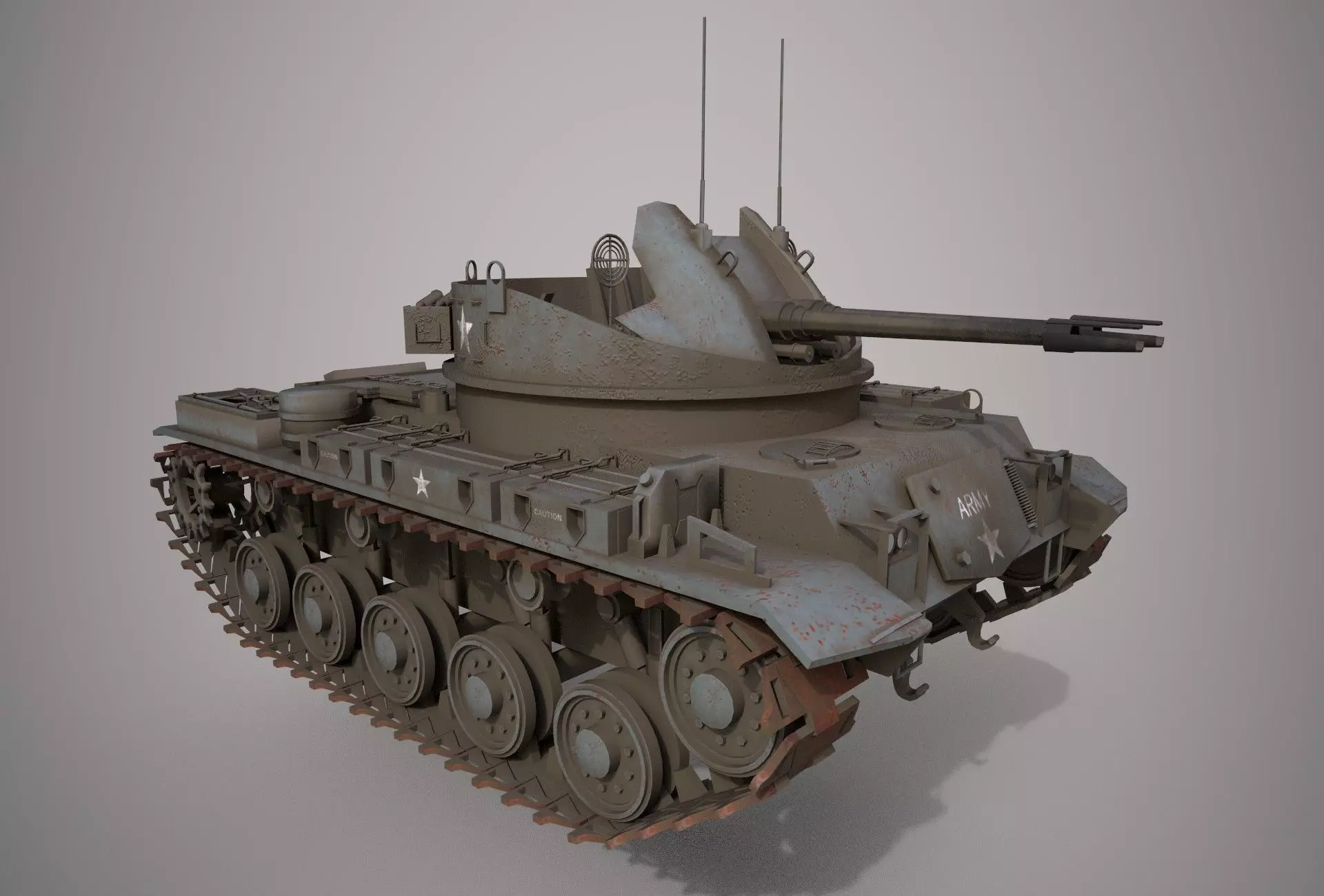 Army Tank 3D model_0