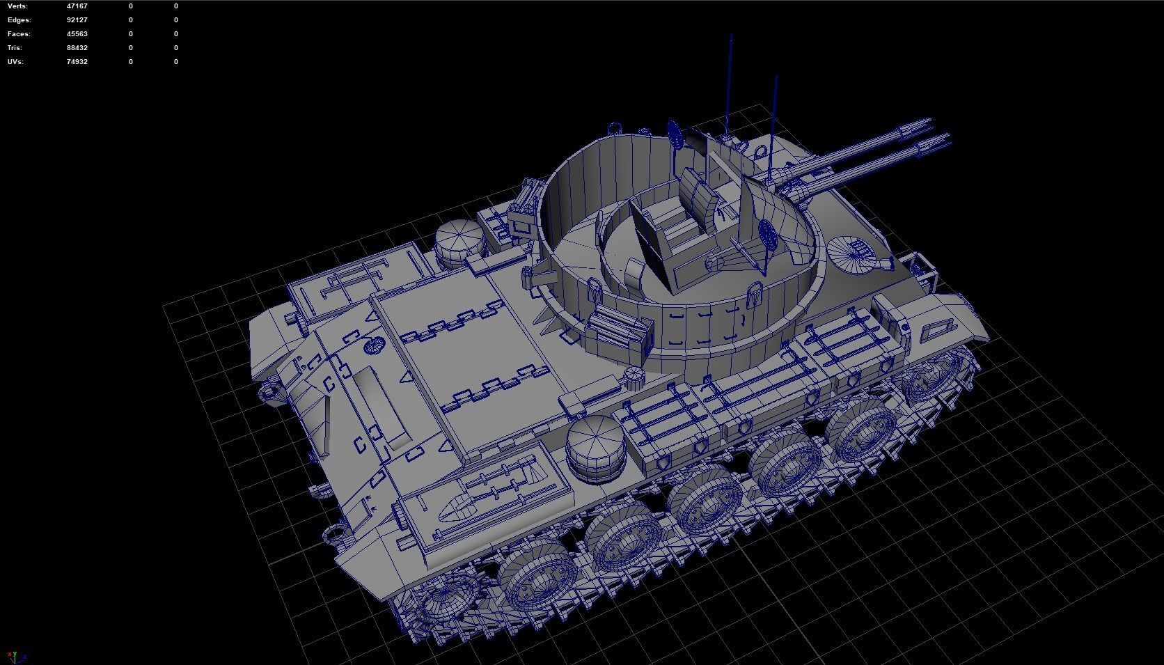 Army Tank 3D model_5