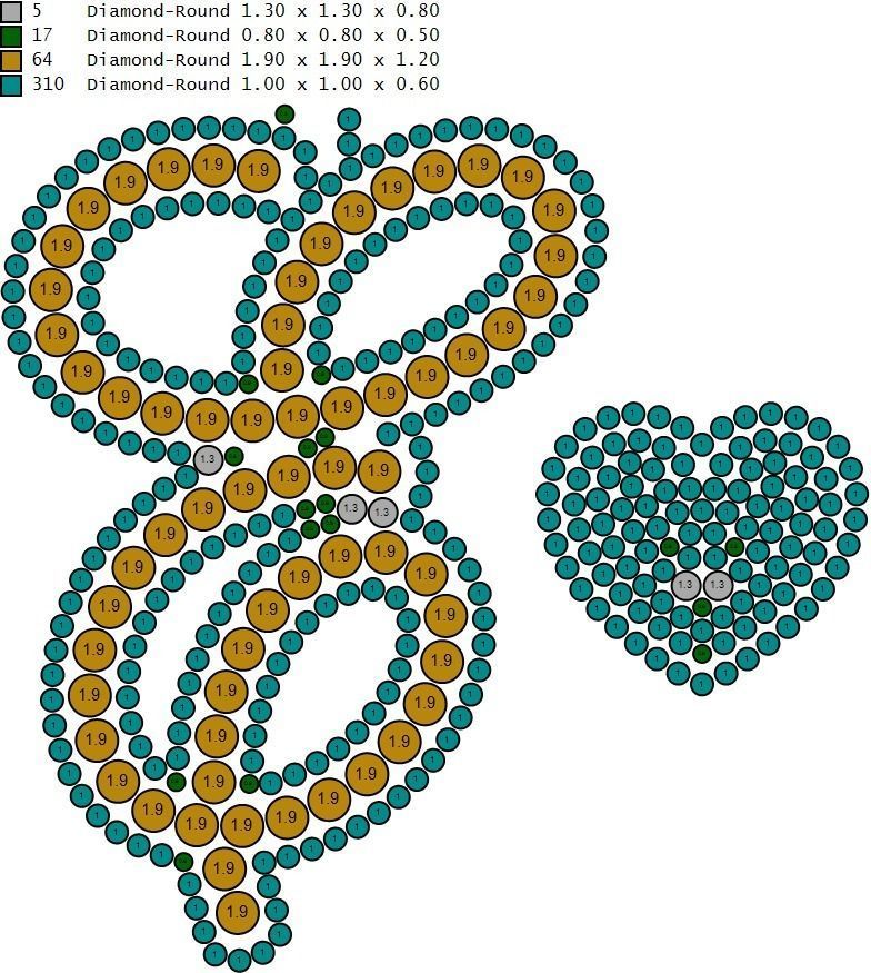 Custom Cursive Initial E Letter Diamond Pendant A to Z Alphabet 3D print model_18