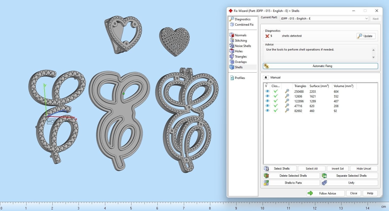 Custom Cursive Initial E Letter Diamond Pendant A to Z Alphabet 3D print model_19