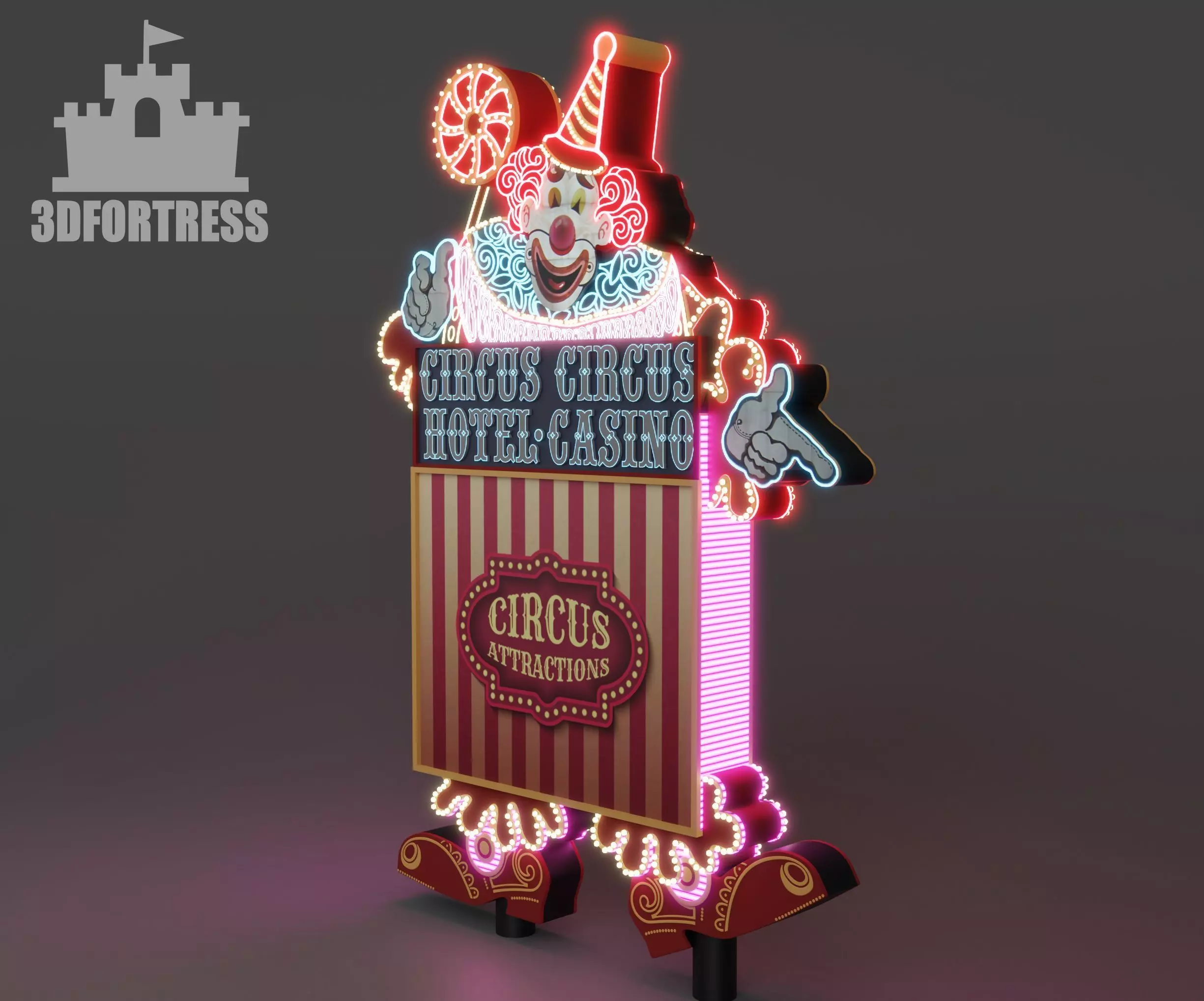 Circus hotel casino 3D print model