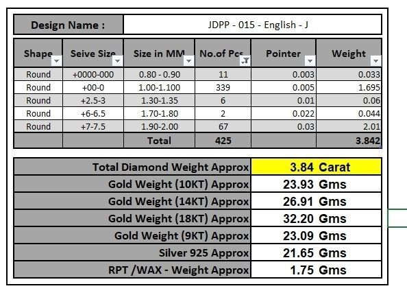 Custom Cursive Initial J Letter Diamond Pendant A to Z Alphabet 3D print model_20