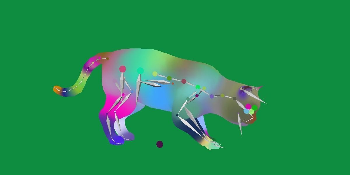 Scottish Straight Cat Low-poly 3D model_21