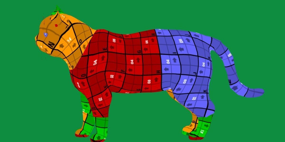 Scottish Straight Cat Low-poly 3D model_14