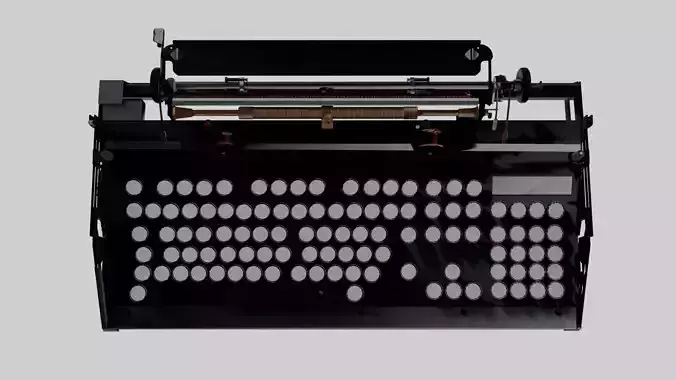 Retro Typewriter Model