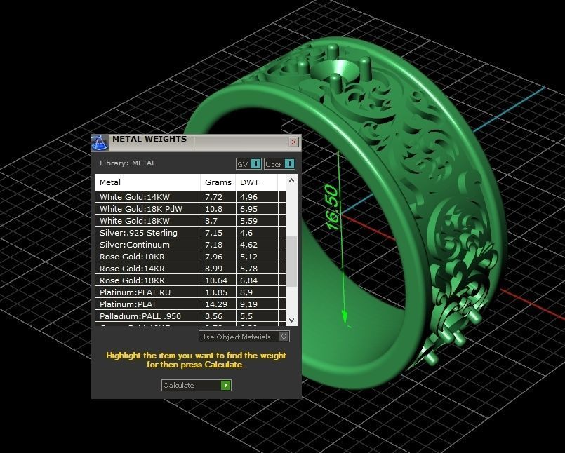 leaf pattern Wedding Ring 1287 3D print model_7
