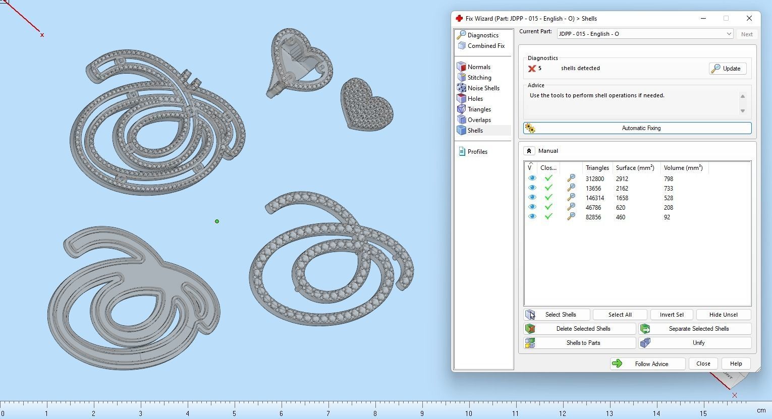 Custom Cursive Initial O Letter Diamond Pendant A to Z Alphabet 3D print model_19