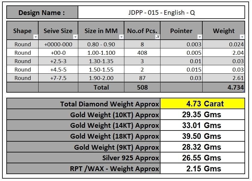 Custom Cursive Initial Q Letter Diamond Pendant A to Z Alphabet 3D print model_21