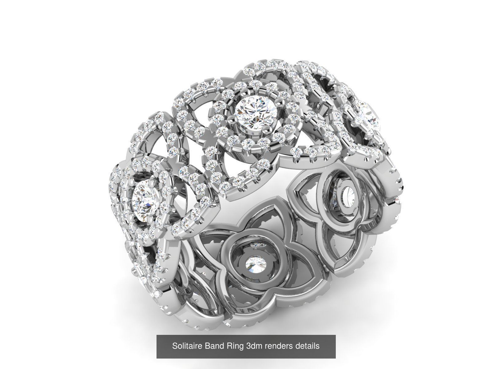 73 Solitaire Ring 3dm renders details  3D Model Collection_61