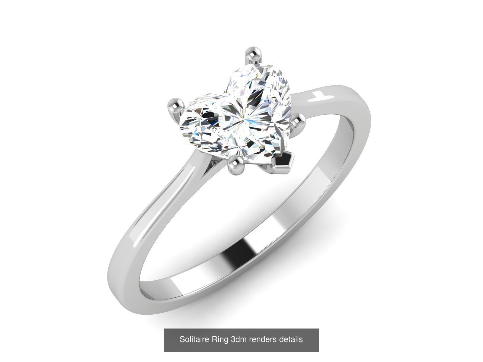 73 Solitaire Ring 3dm renders details  3D Model Collection_62