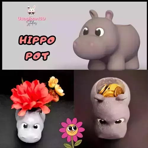 Hippo Pot