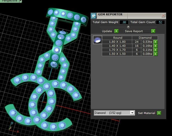 Hip Hop Alphabets Diamond Pendant 3d printable Model 3D print model_6