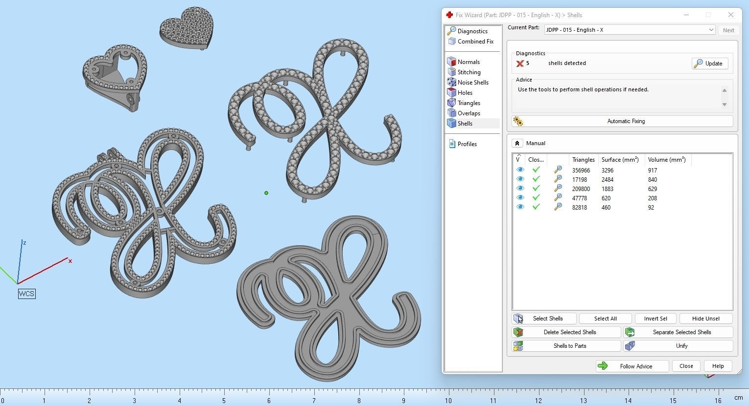 Custom Cursive Initial X Letter Diamond Pendant A to Z Alphabet 3D print model_20
