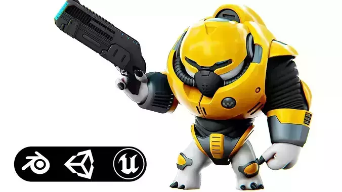 ALIEN TROOPER 6-V Rigged for Unreal Engine - Unity - MIXAMO