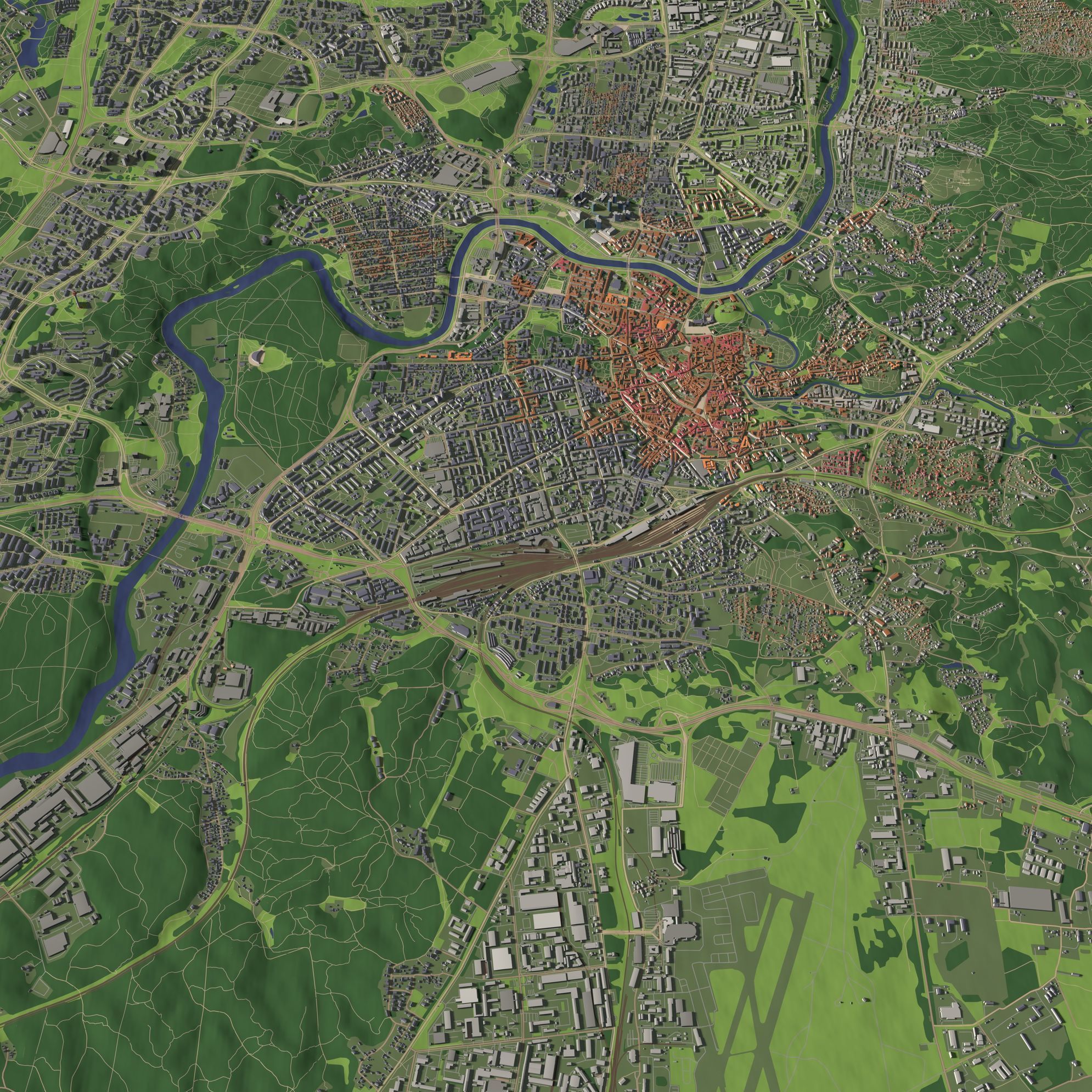 Vilnius Lithuania - city and urban 3D model_2