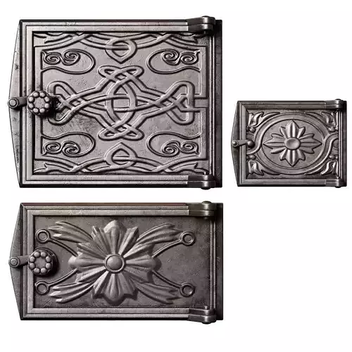 Cast iron doors for stoves