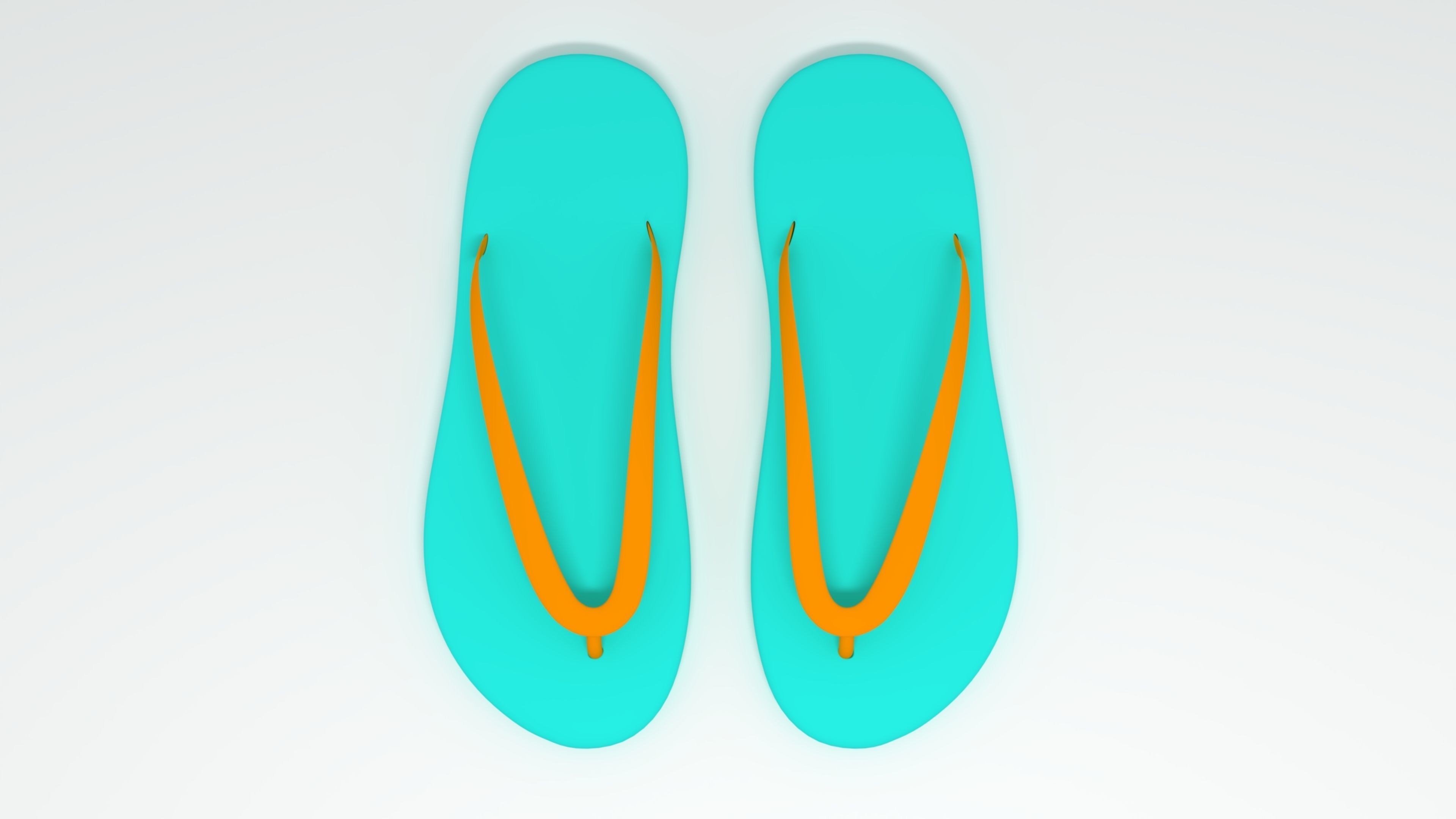 Flip Flop Summer Icon  3D model_6