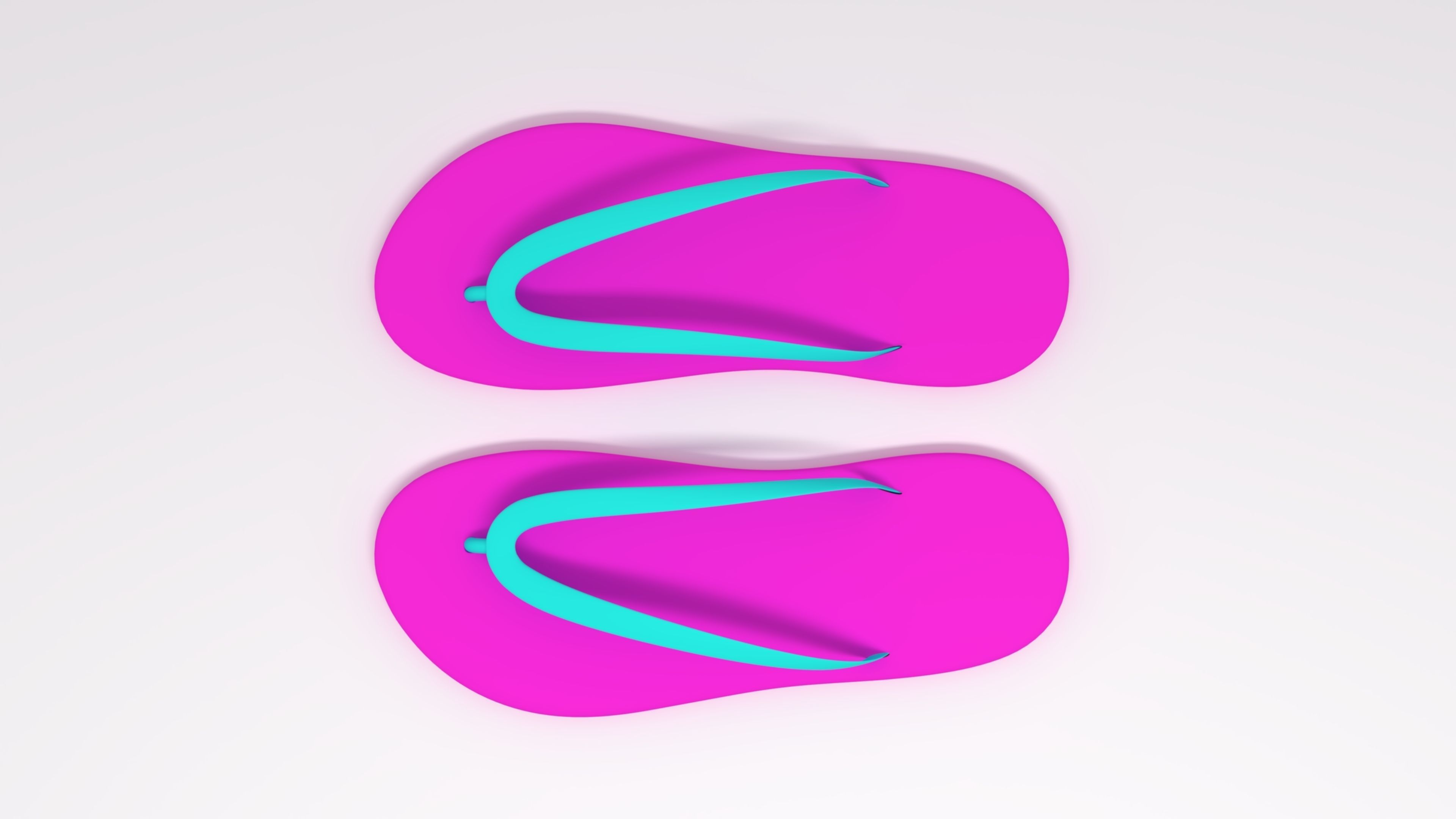 Flip Flop Summer Icon  3D model_7